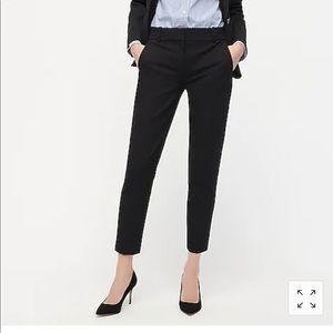 Black J Crew Cameron Slim Crop Pants